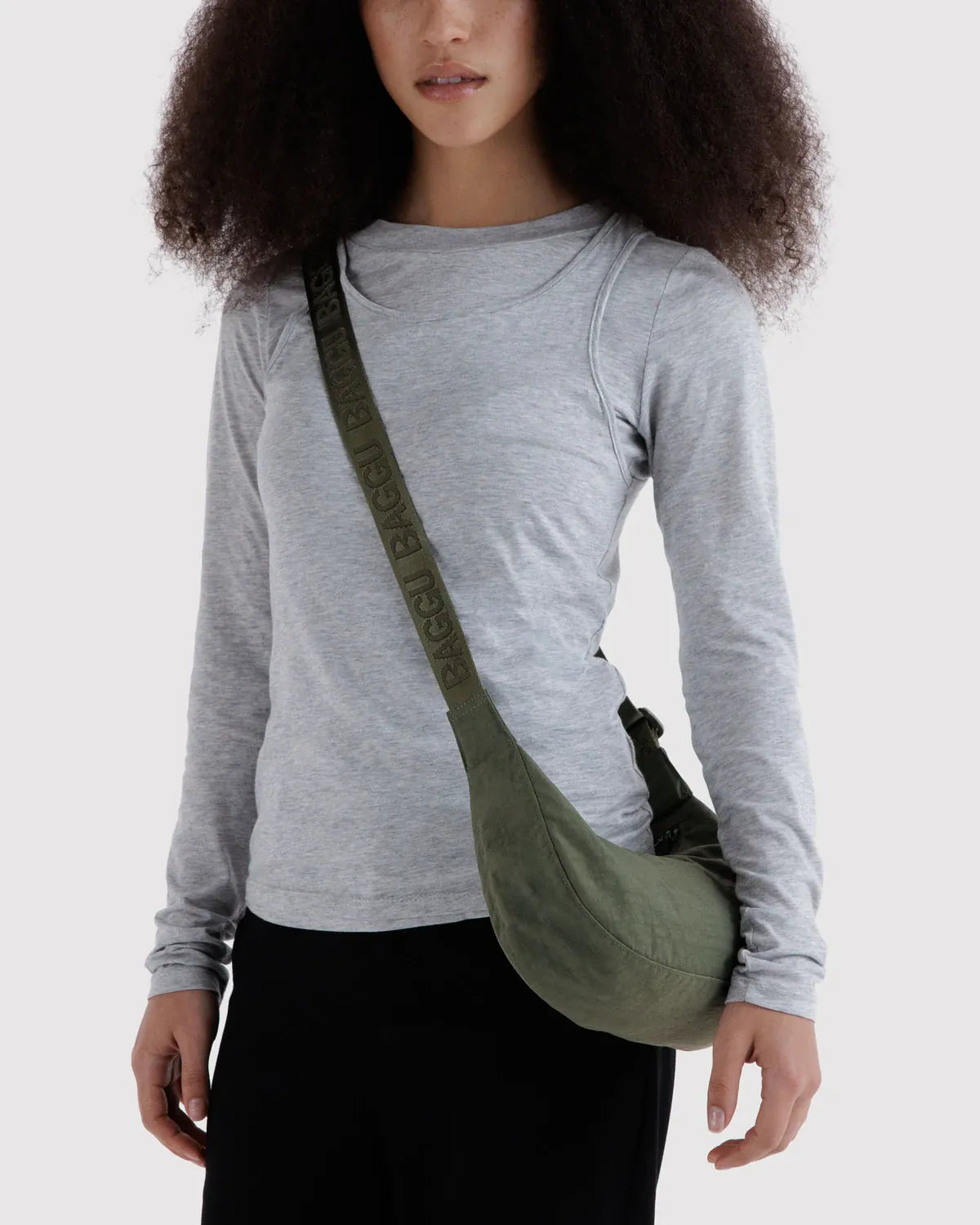 Baggu Fashion Small Nylon Crescent Bag | Caper