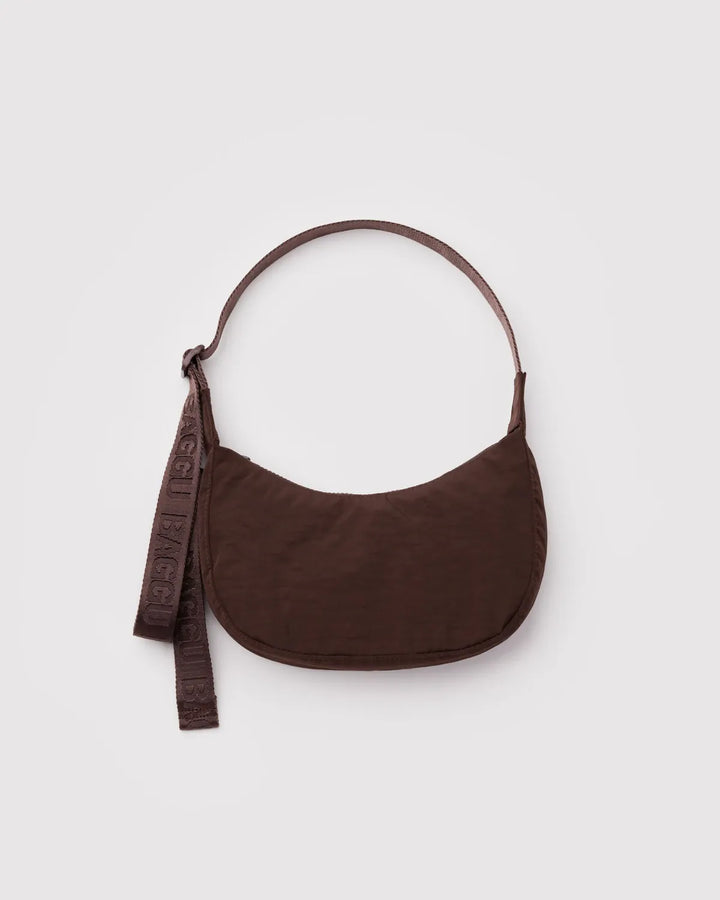 Baggu Fashion Small Nylon Crescent Bag | Coffee