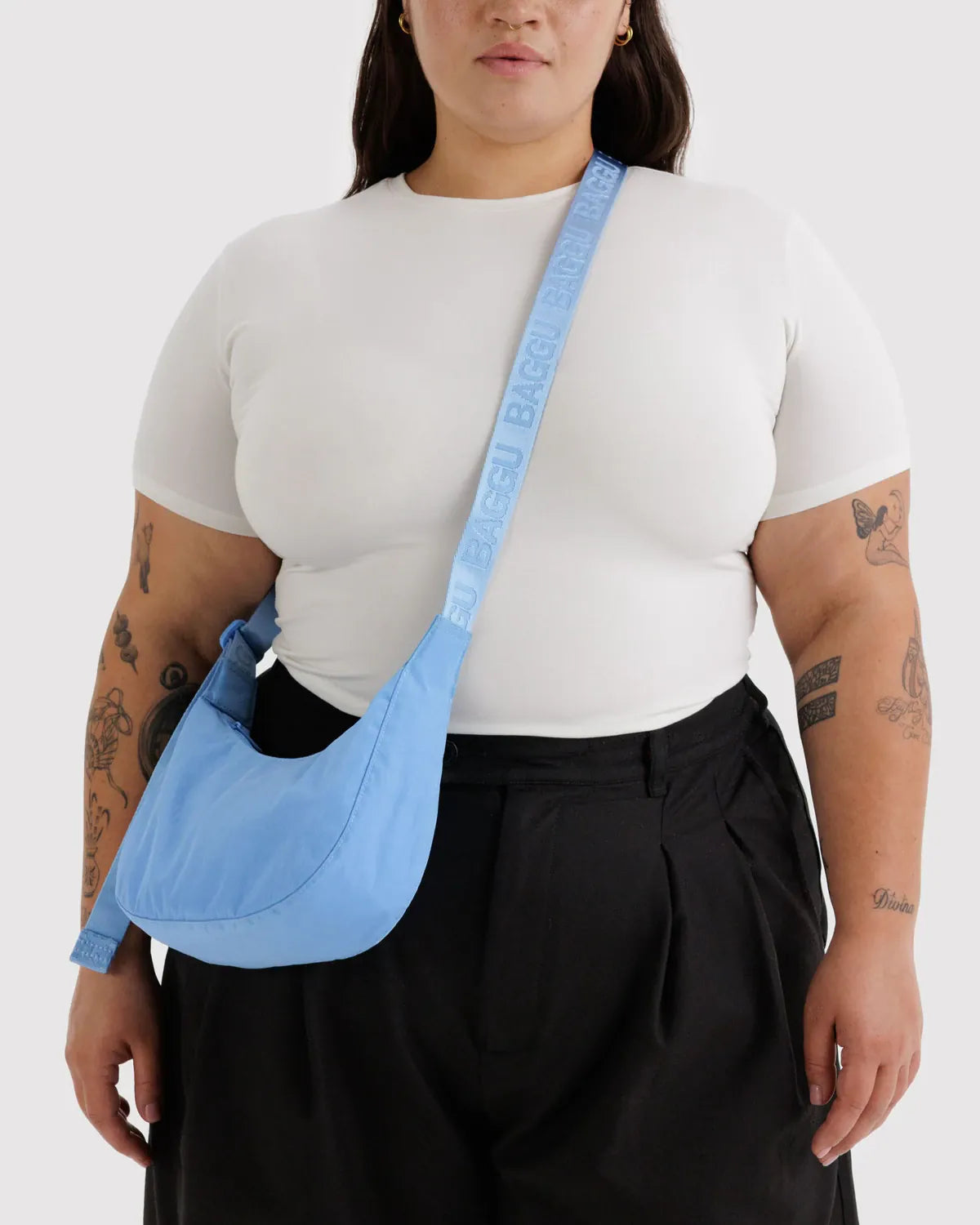 Baggu Fashion Small Nylon Crescent Bag | Piscine