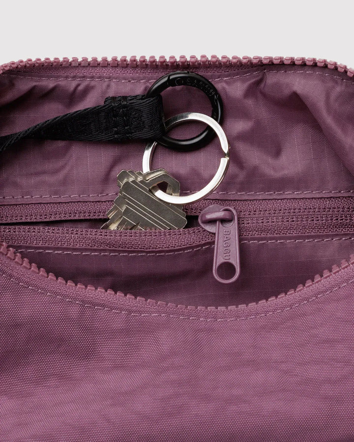 Baggu Fashion Small Nylon Crescent Bag | Wild Plum