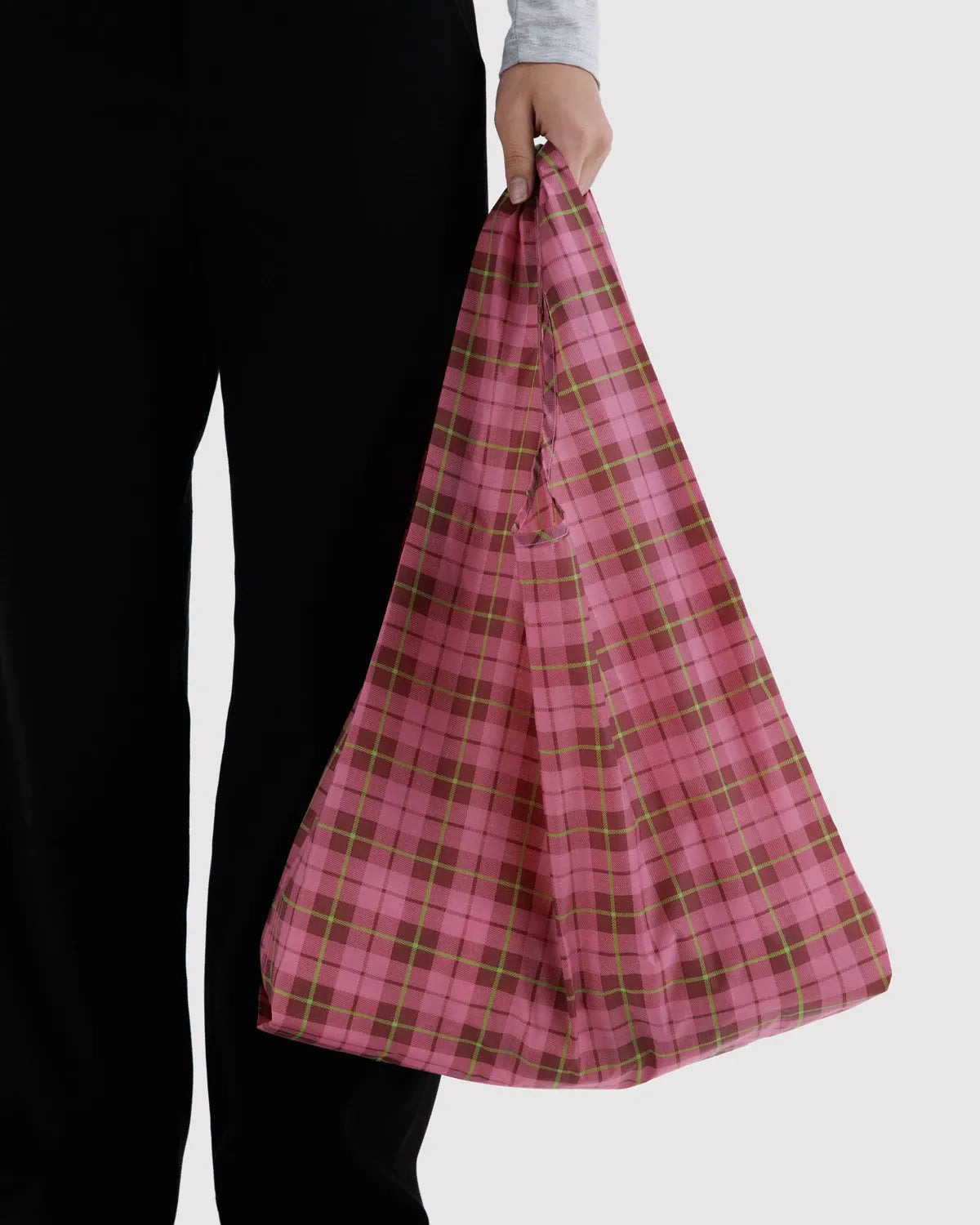Baggu Fashion Standard Baggu | Azalea Pink Tartan