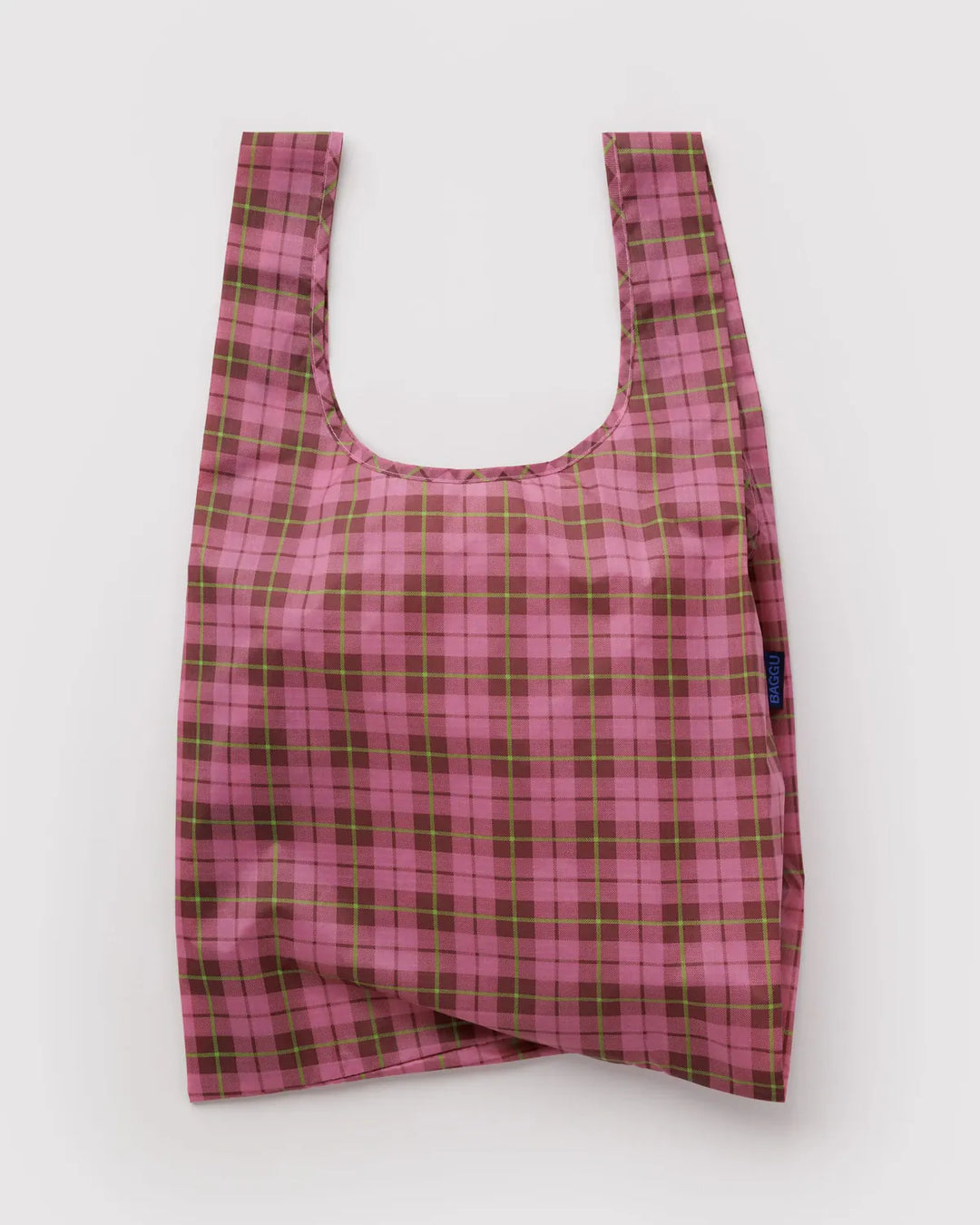 Baggu Fashion Standard Baggu | Azalea Pink Tartan
