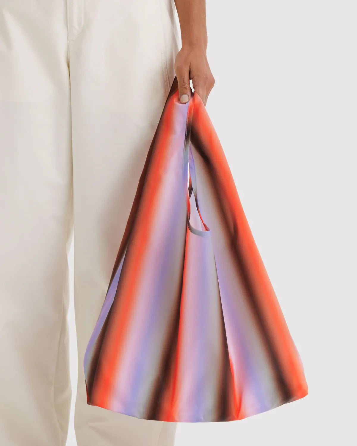 Baggu Fashion Standard Baggu | Gradient Stripe Poppy & Lilac