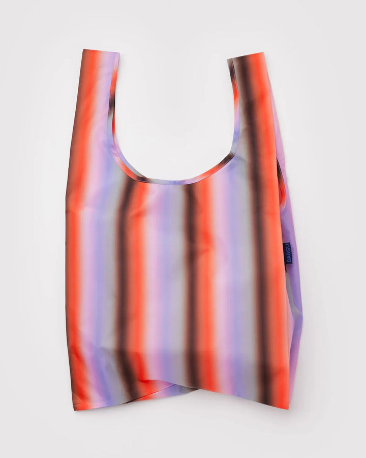 Baggu Fashion Standard Baggu | Gradient Stripe Poppy & Lilac