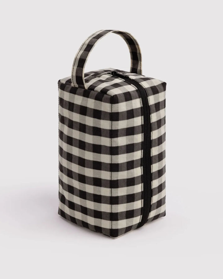 Baggu Gifts Dopp Kit | Black And Cream Gingham