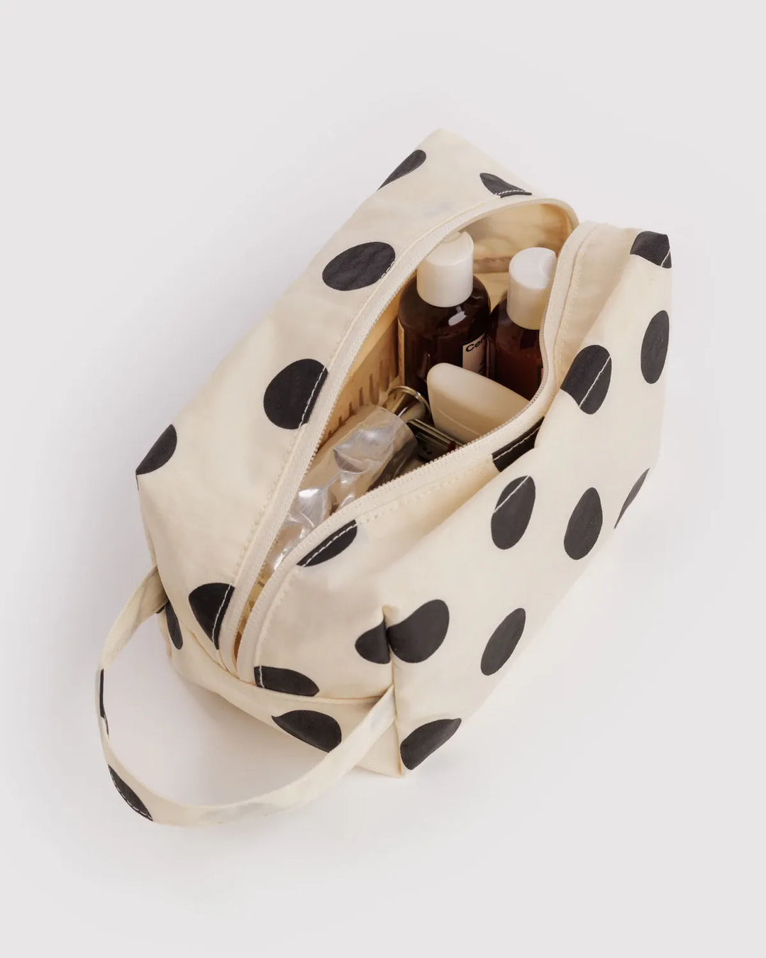 Baggu Gifts Dopp Kit | Cream and Black Polka Dot