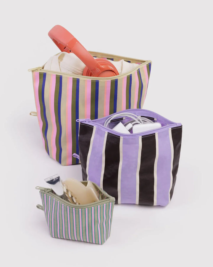 Baggu Gifts Go Pouch Set | Candy Shop Stripes