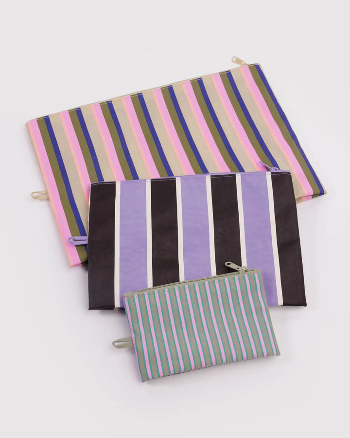 Baggu Gifts Go Pouch Set | Candy Shop Stripes