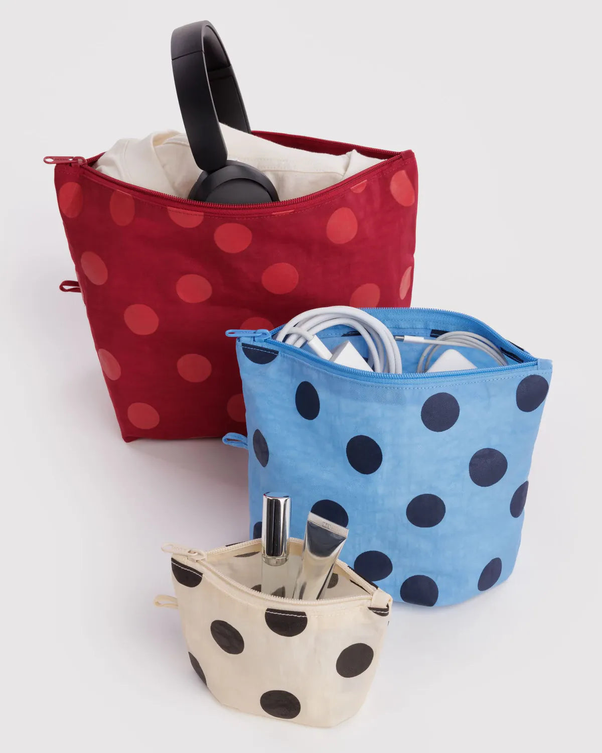 Baggu Gifts Go Pouch Set | Polka Dot Mix