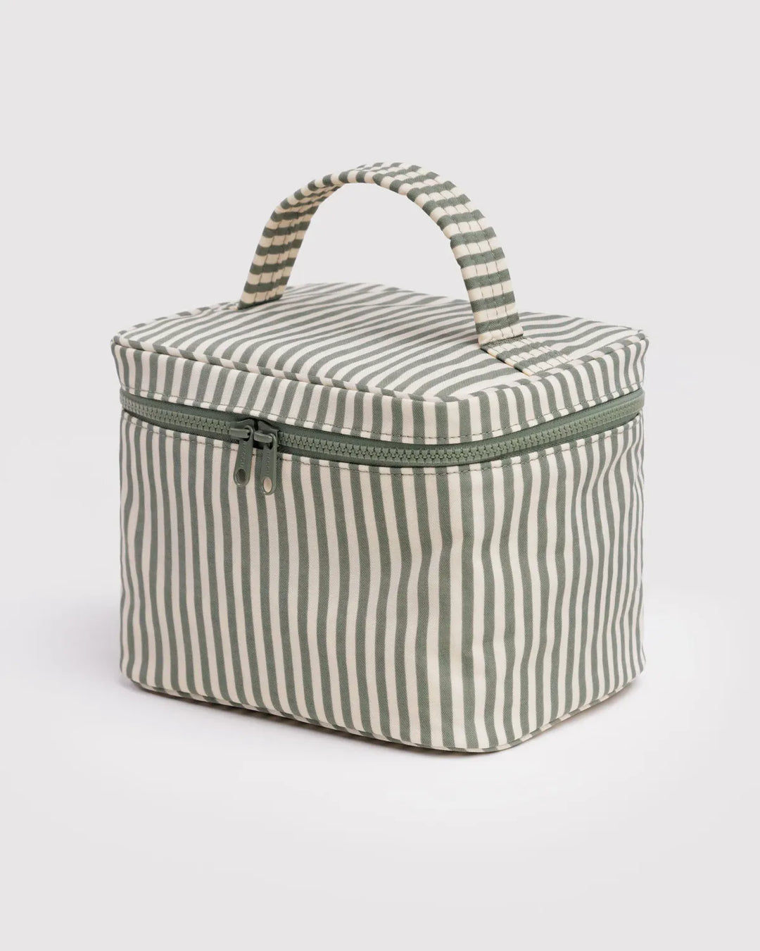 Baggu Gifts Large Cosmetic Case | Sage Stripe