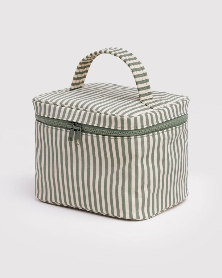 Baggu Gifts Large Cosmetic Case | Sage Stripe