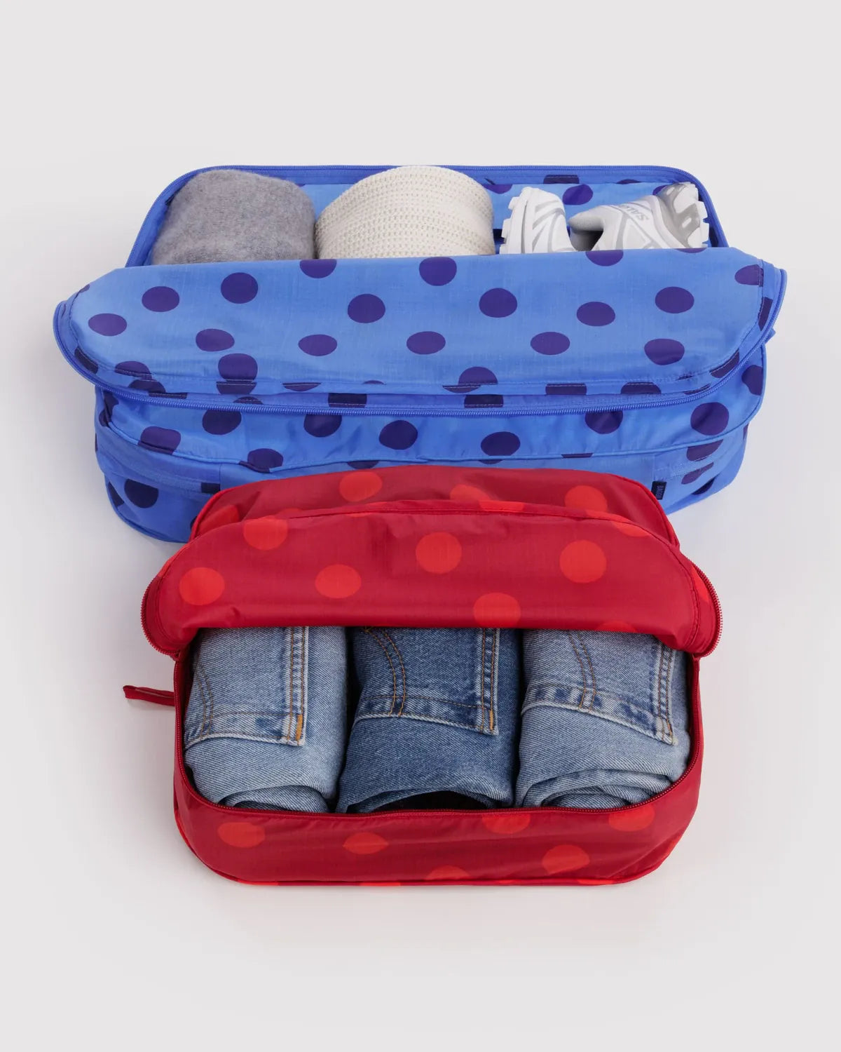 Baggu Gifts Large Packing Cube Set | Polka Dot Mix