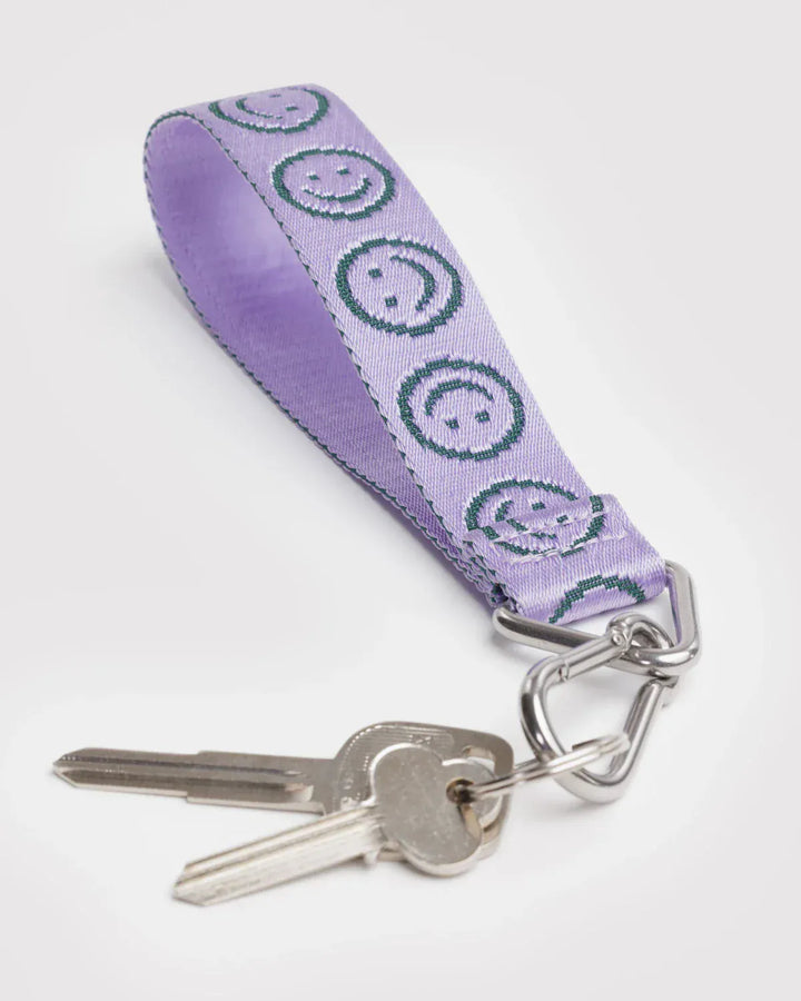 Baggu Gifts Logo Keychain | Lilac Happy