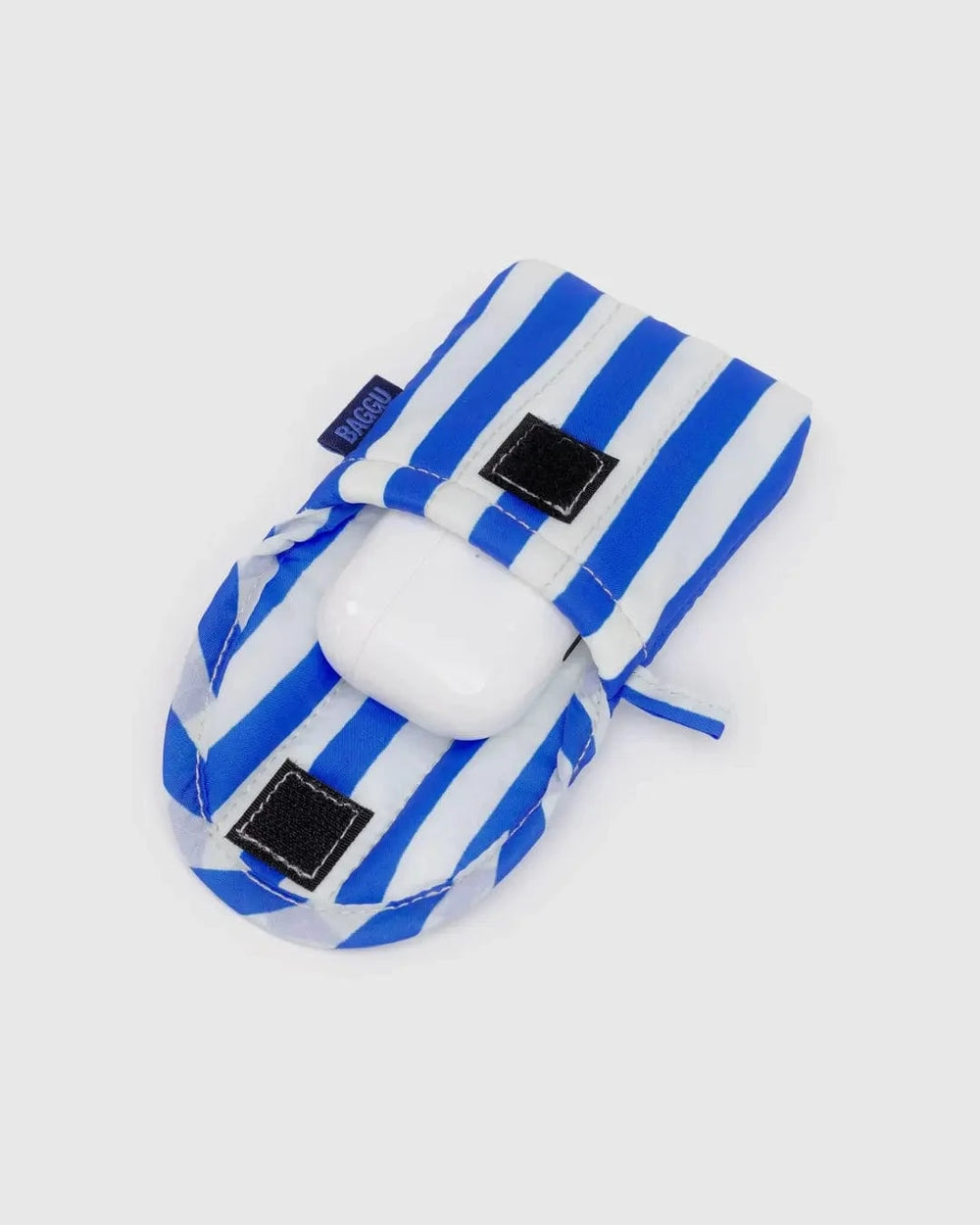 Baggu Gifts Puffy Earbuds Case | Blue Painted Stripe