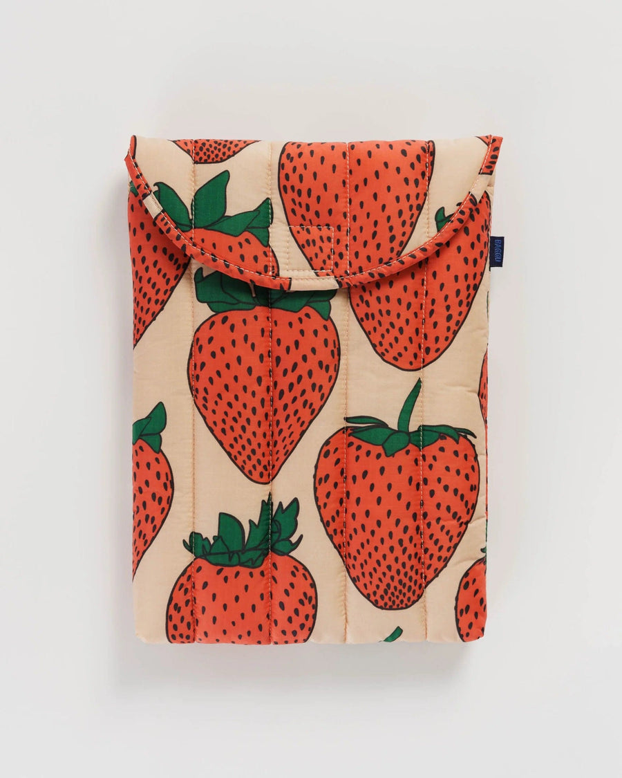 Baggu Handbags, Wallets & Cases Strawberry Puffy Laptop Sleeve 13"/14"