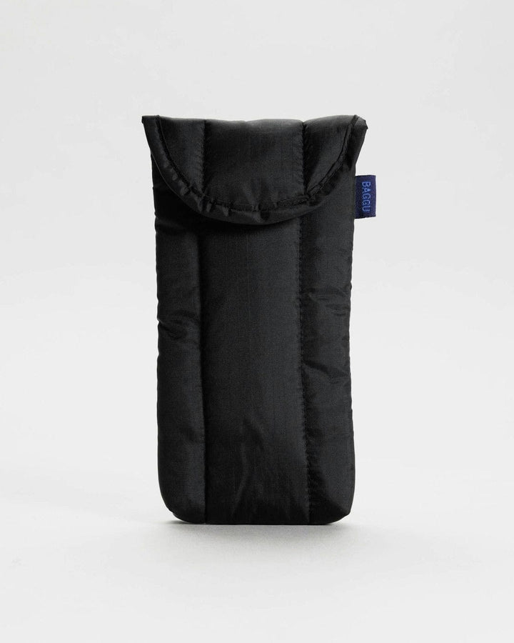 Baggu Pouch Black Puffy Glasses Sleeve