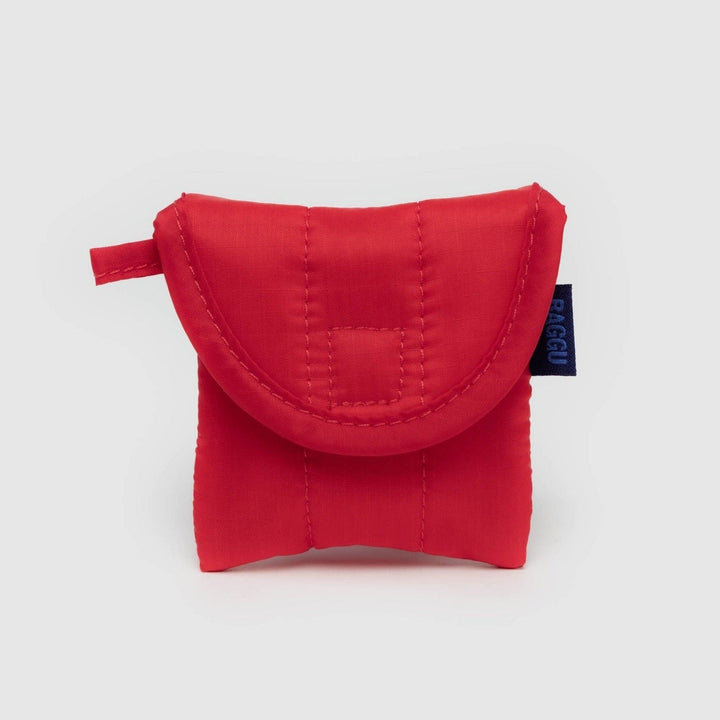 Baggu Pouch Candy Apple Puffy Earbuds Case