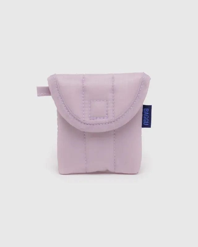 Baggu Pouch Dusty Pink Puffy Earbuds Case | BAGGU