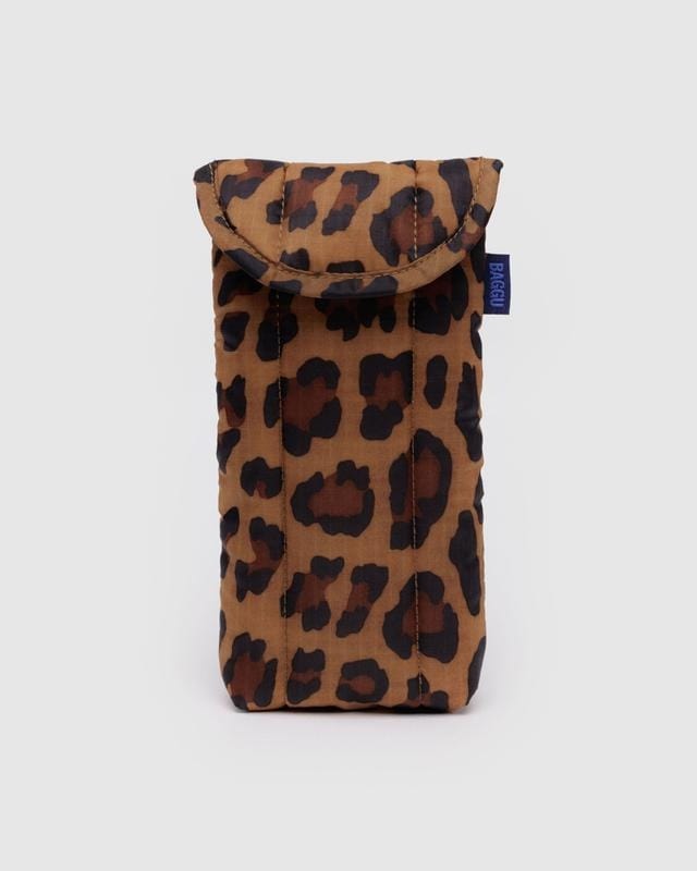 Baggu Pouch Leopard Puffy Glasses Sleeve | BAGGU