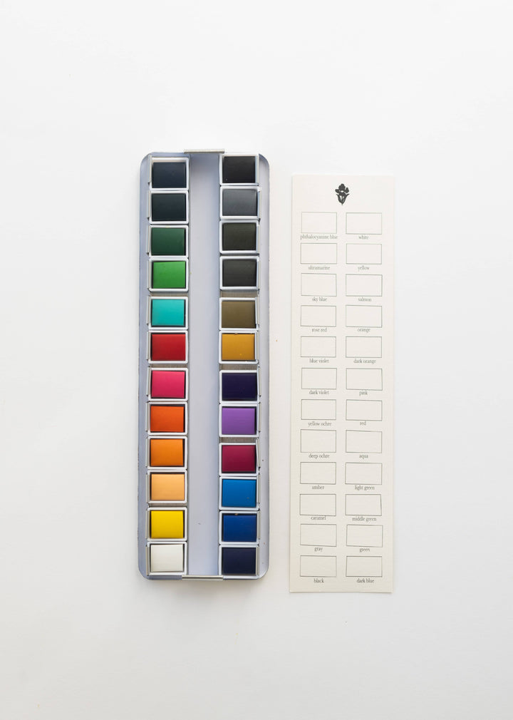 Bailey Rae Studio Gifts 24 Color Watercolor Paint Palette
