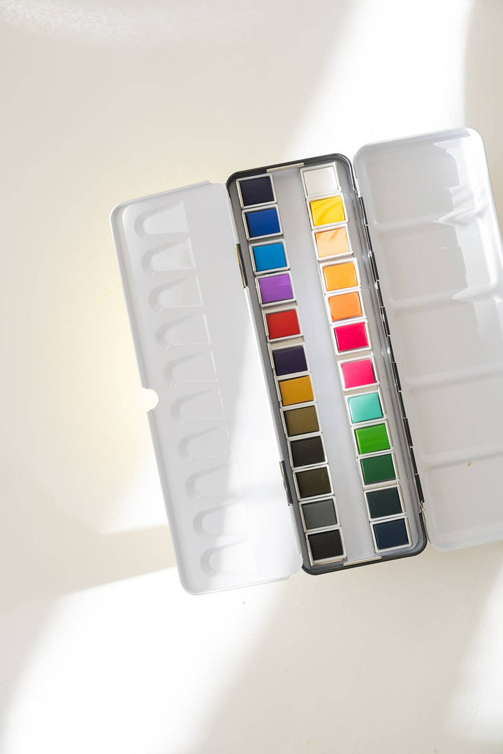 Bailey Rae Studio Gifts 24 Color Watercolor Paint Palette