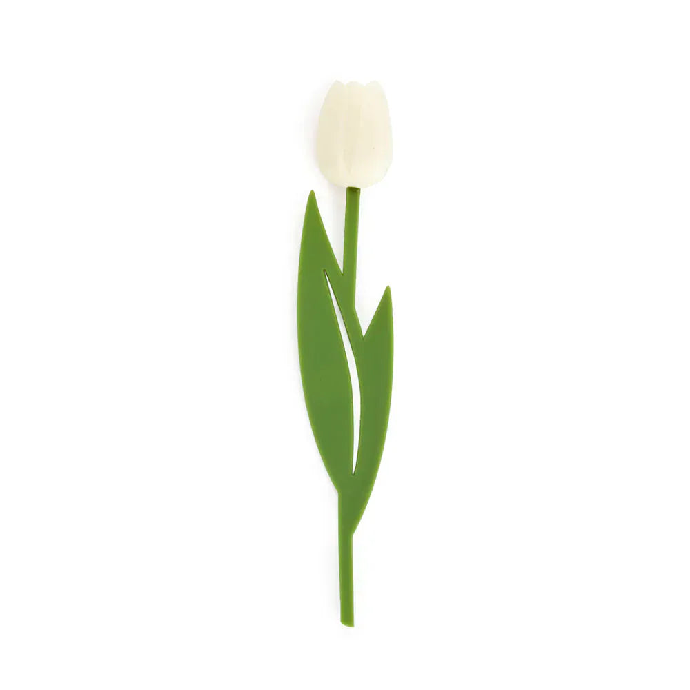 Balvi Gifts White Tulip Bookmark