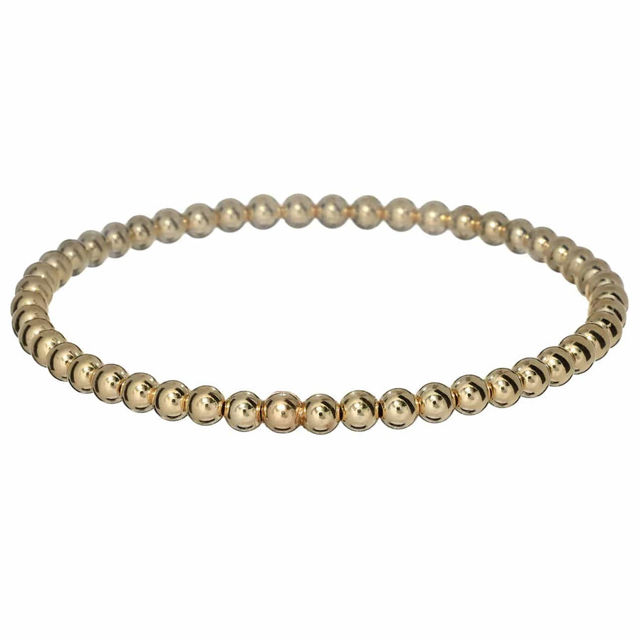 bara boheme Bracelet 4mm Classic Ball Bead Bracelet