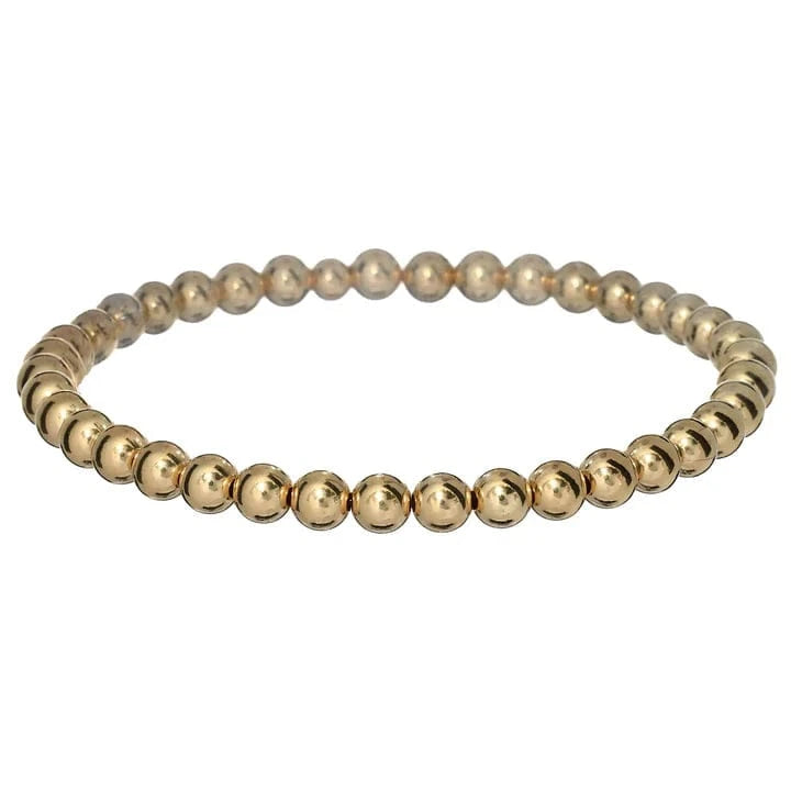 bara boheme Bracelet 5mm Classic Ball Bead Bracelet