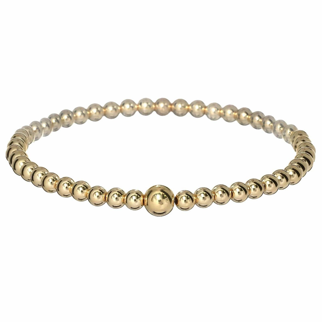 bara boheme Bracelet "Lila" 14k Gold-Filled Beaded Bracelet