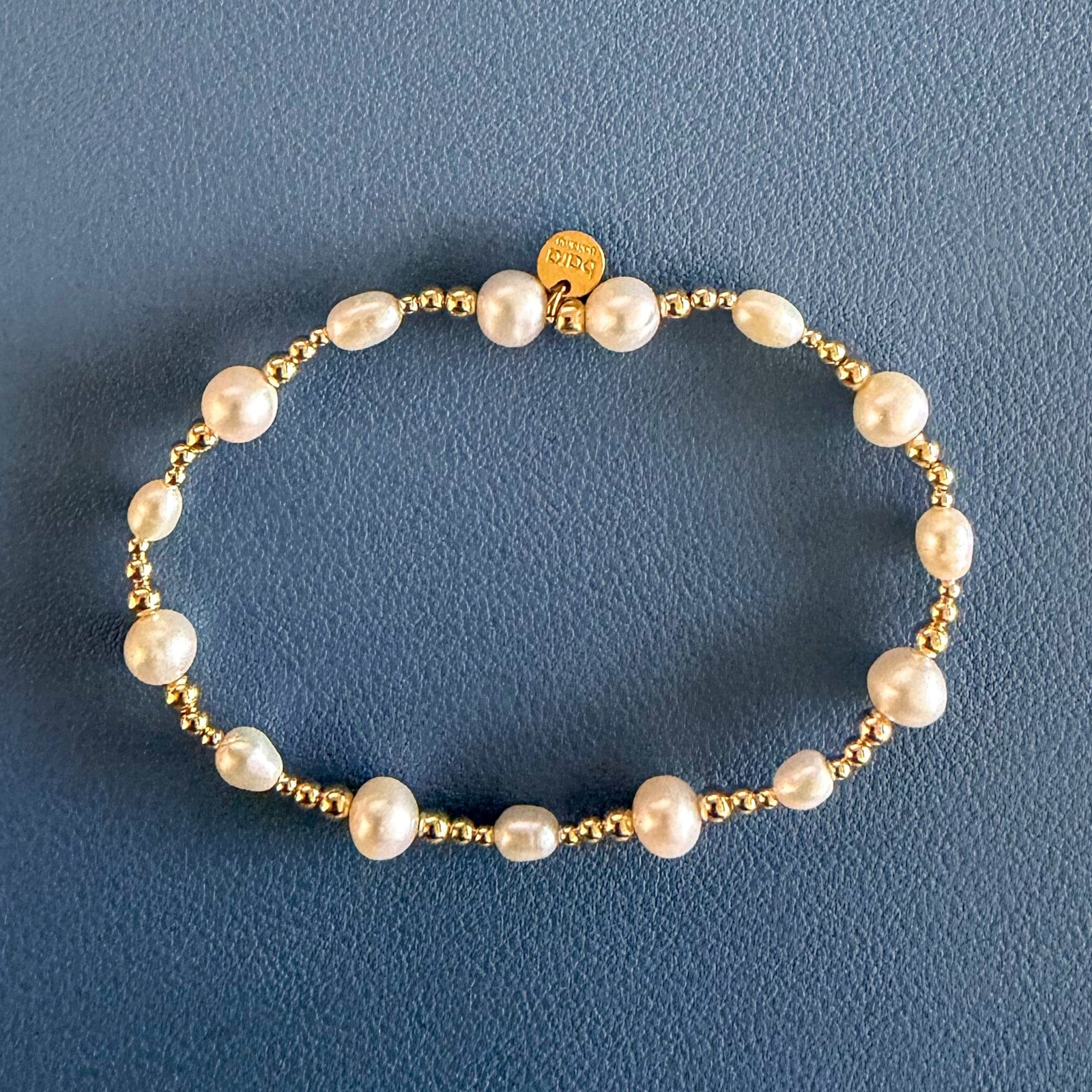 bara boheme Fashion Paige | Gold Filled Beaded Bracelet with Pearls