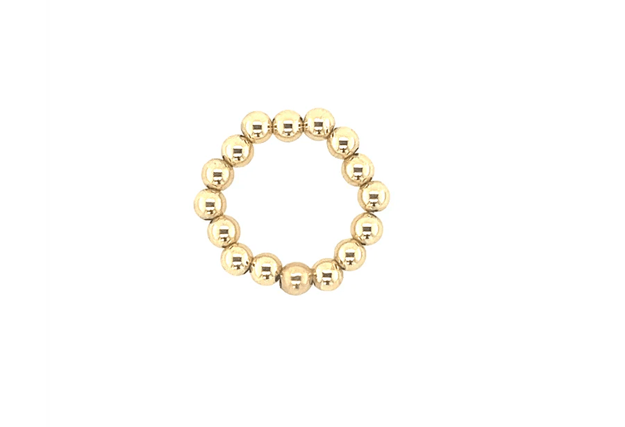 bara boheme Ring Gold Filled / 7 4mm Classic Ball Beads Rings