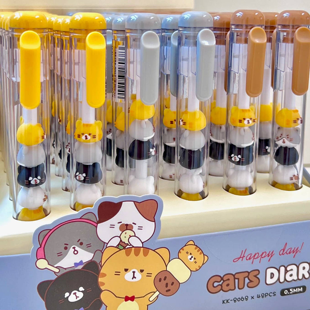 BC USA Paper Cat Stack Gel Pen