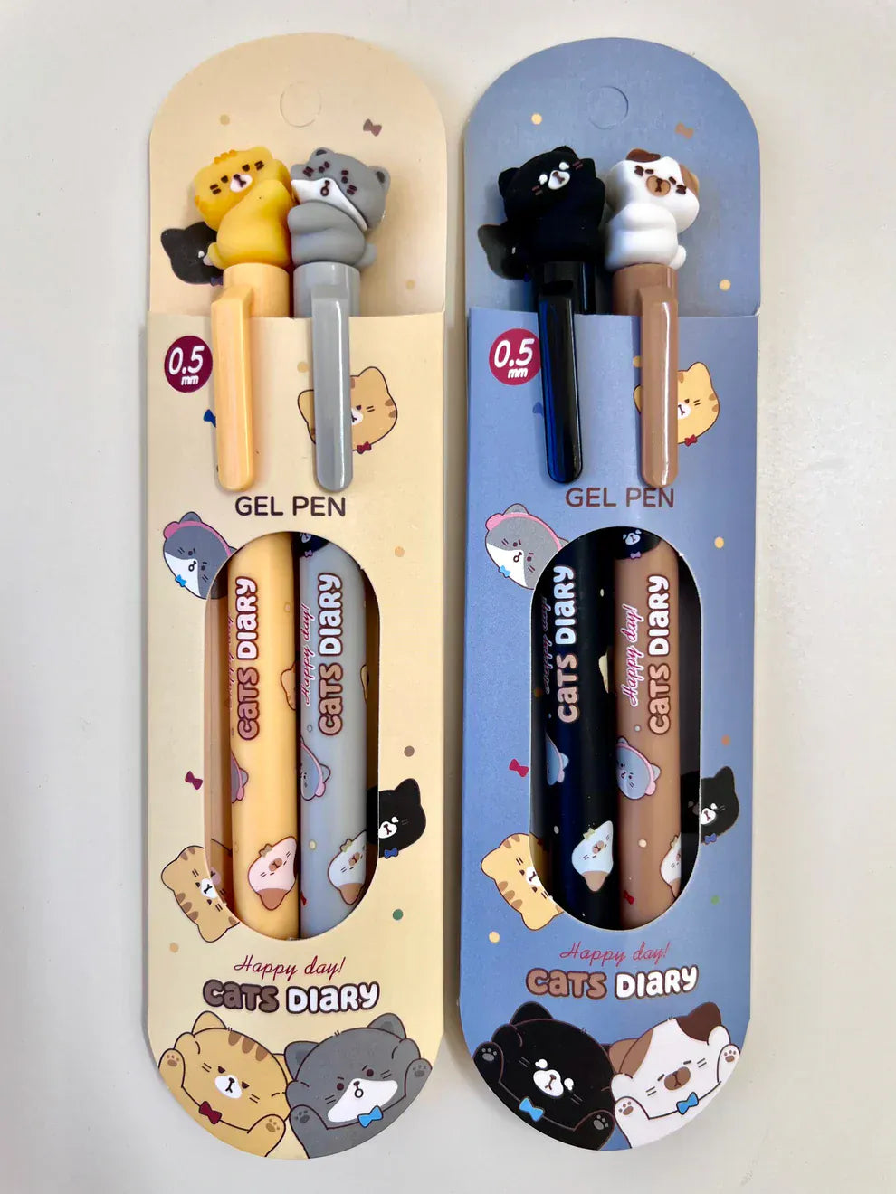 BC USA Pens Cat Diary Double Gel Pen