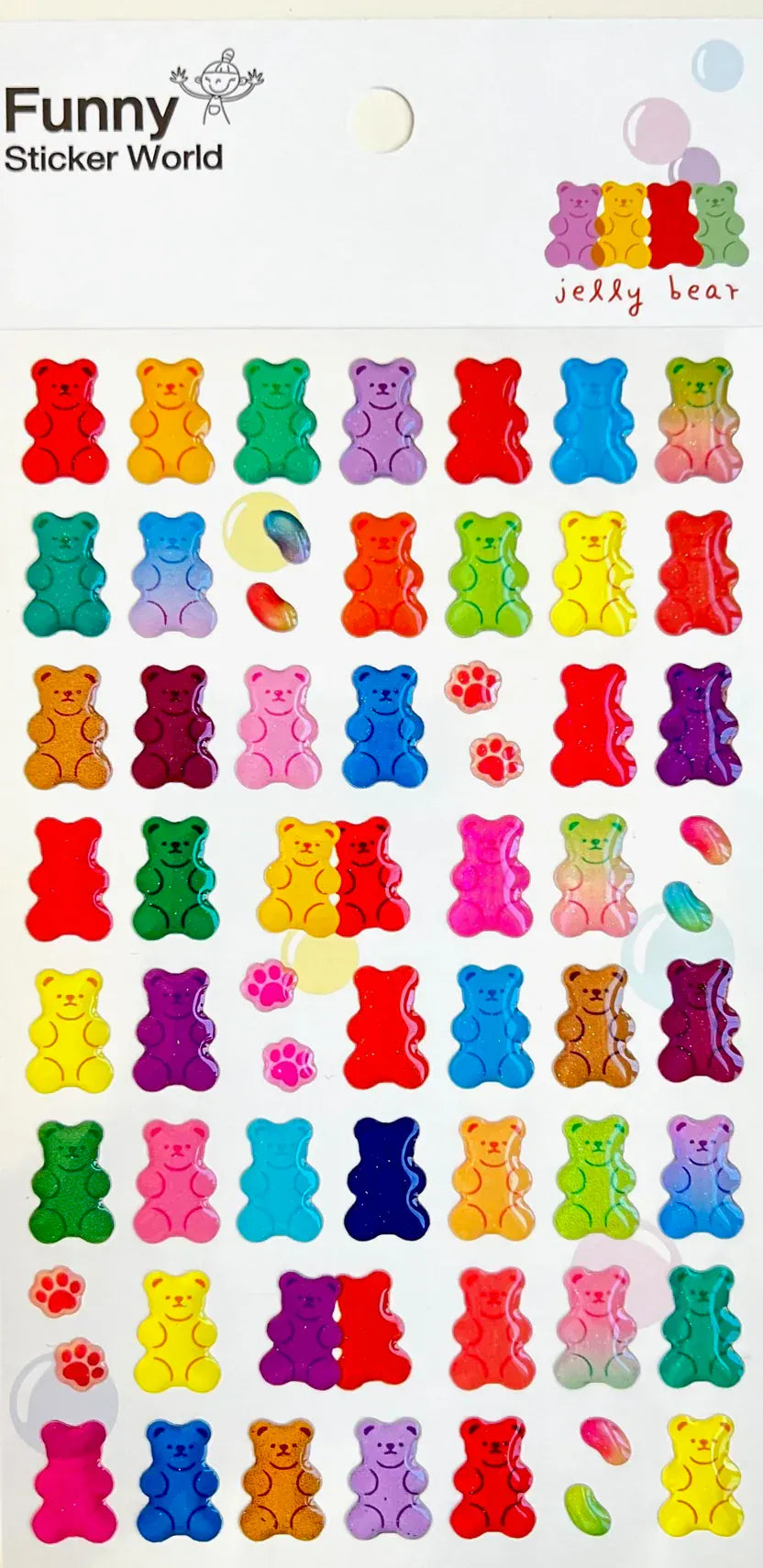 BC USA Stickers Gummy Bear Stickers