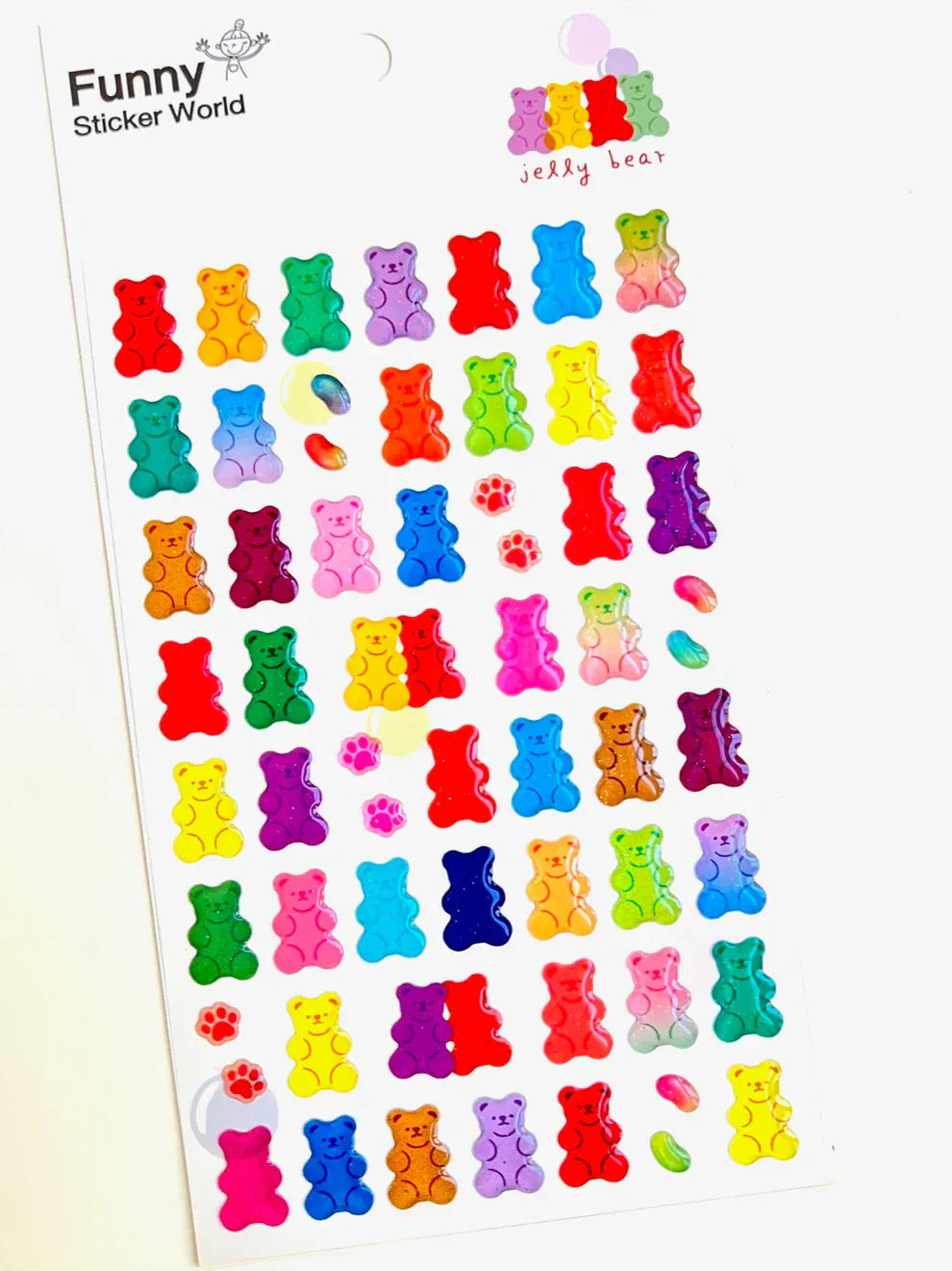 BC USA Stickers Gummy Bear Stickers