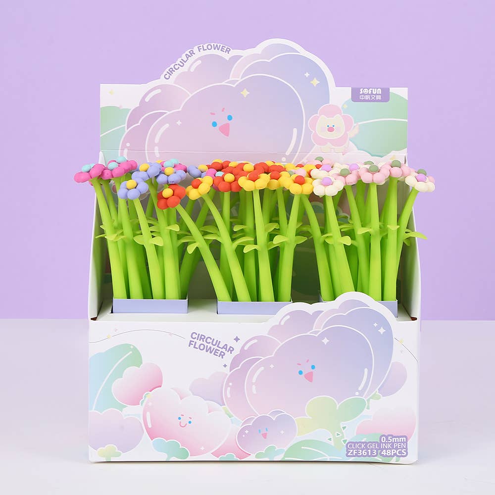 BCmini Paper Bubble Flower Wiggle Gel Pen