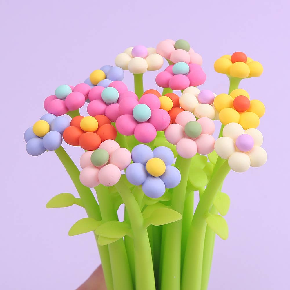 BCmini Paper Bubble Flower Wiggle Gel Pen