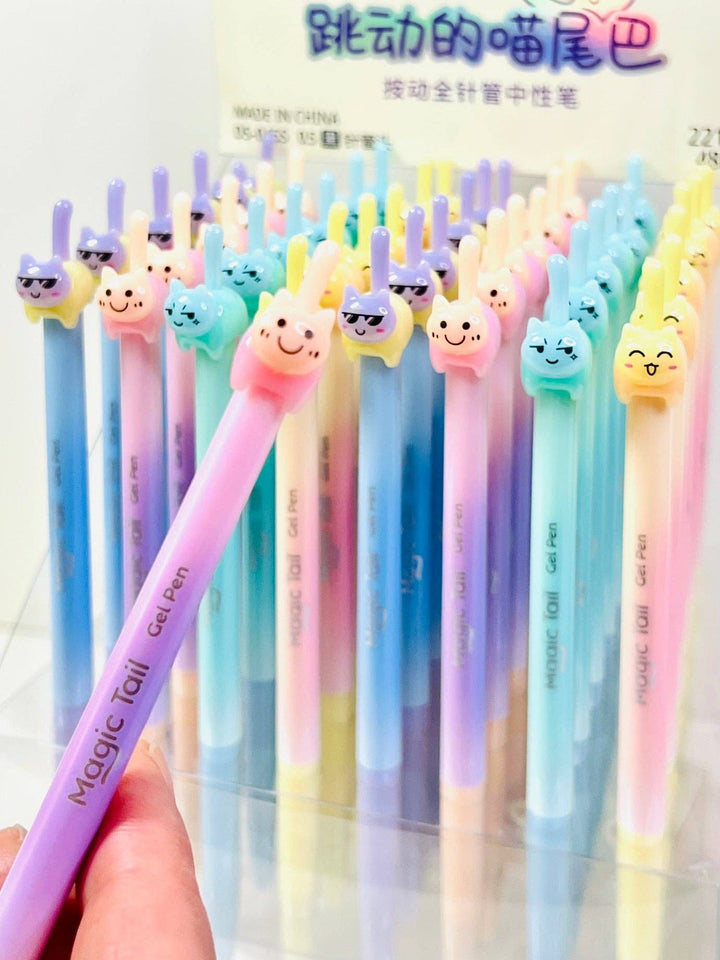 BCmini Paper Cat Tail Colors Gel Pen