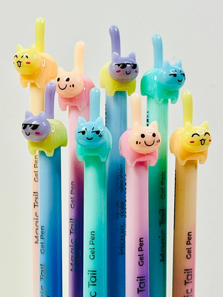 BCmini Paper Cat Tail Colors Gel Pen