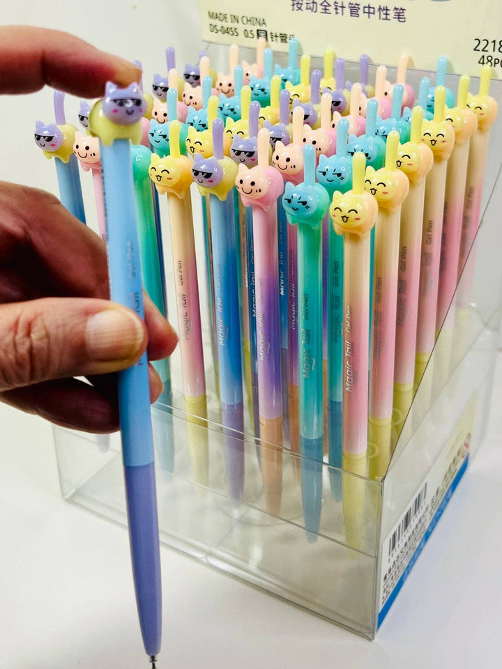 BCmini Paper Cat Tail Colors Gel Pen