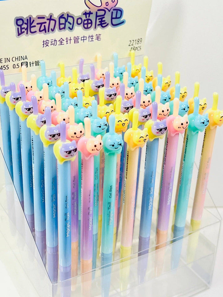 BCmini Paper Cat Tail Colors Gel Pen