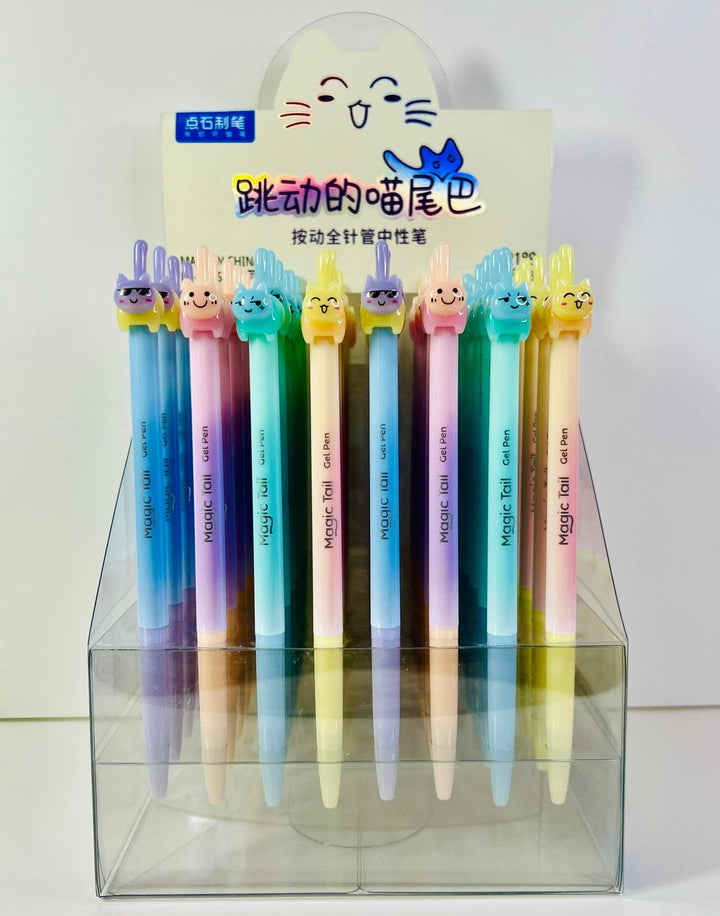 BCmini Paper Cat Tail Colors Gel Pen
