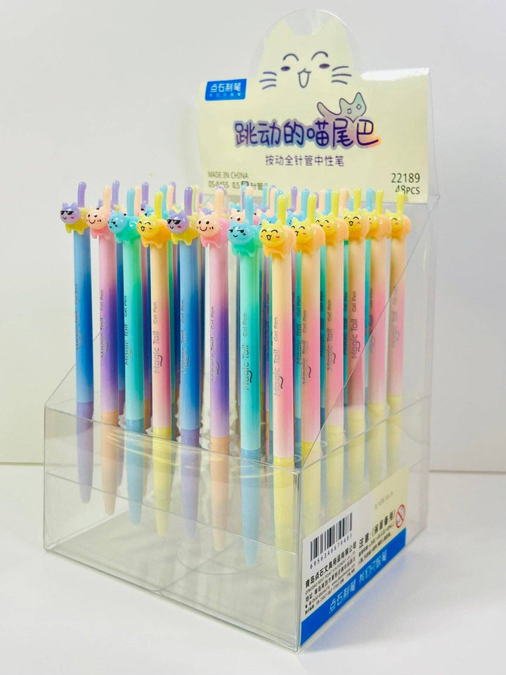BCmini Paper Cat Tail Colors Gel Pen