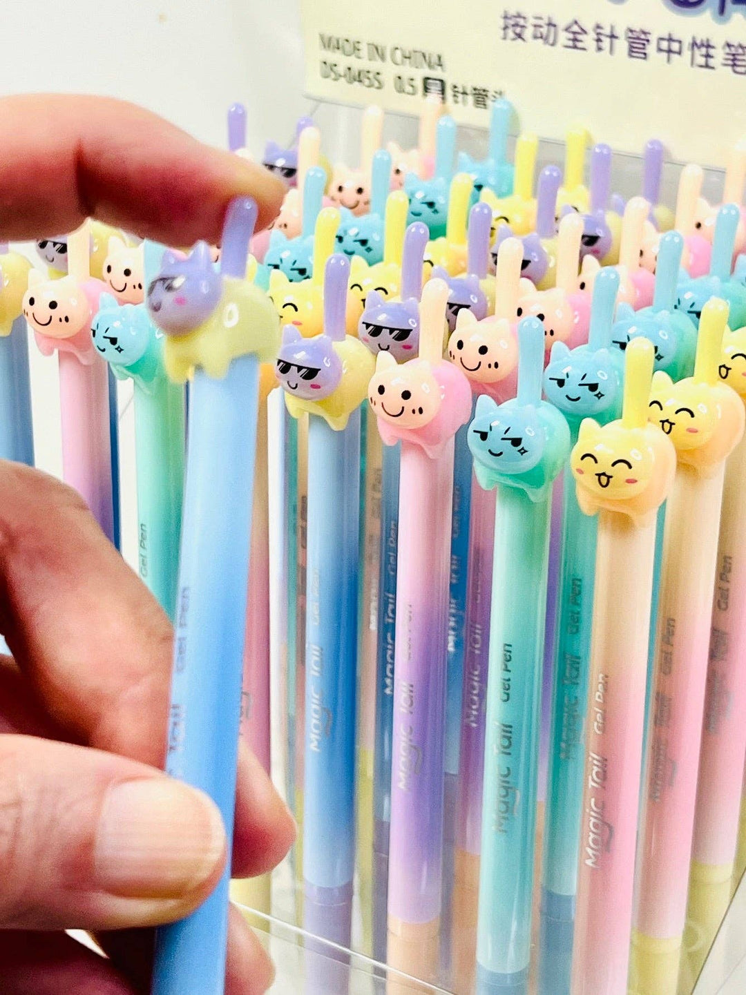 BCmini Paper Cat Tail Colors Gel Pen