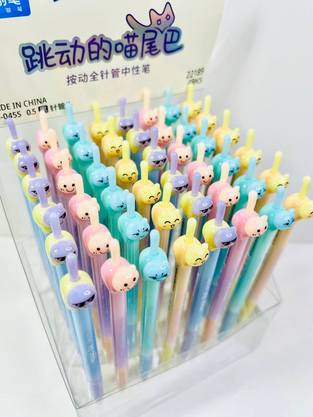 BCmini Paper Cat Tail Colors Gel Pen