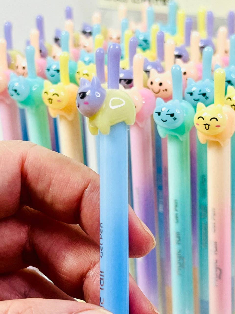 BCmini Paper Cat Tail Colors Gel Pen