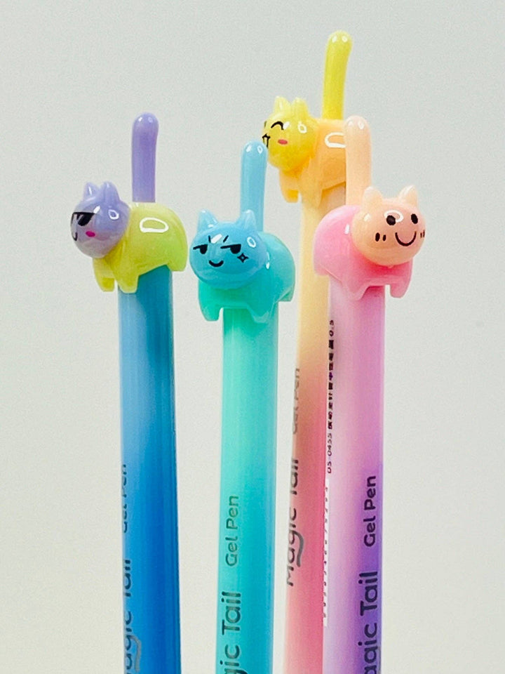 BCmini Paper Cat Tail Colors Gel Pen