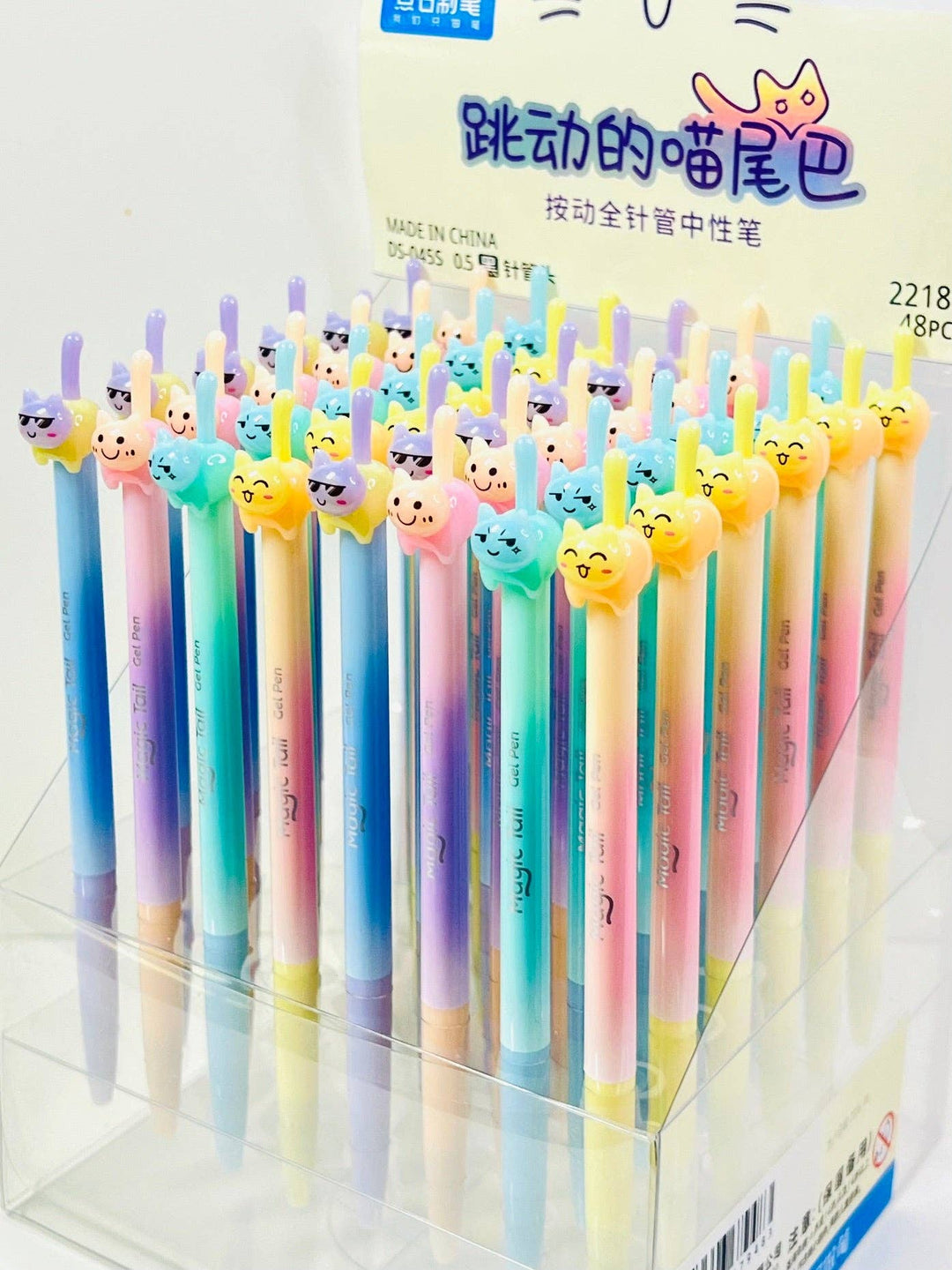 BCmini Paper Cat Tail Colors Gel Pen