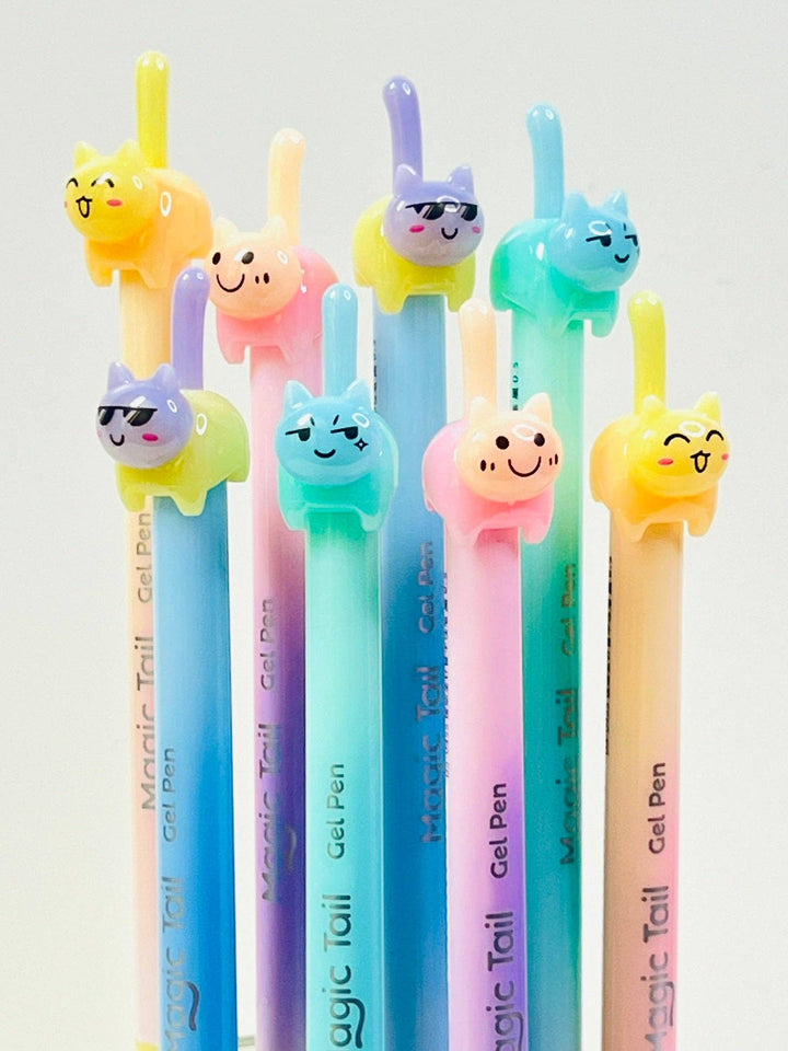 BCmini Paper Cat Tail Colors Gel Pen