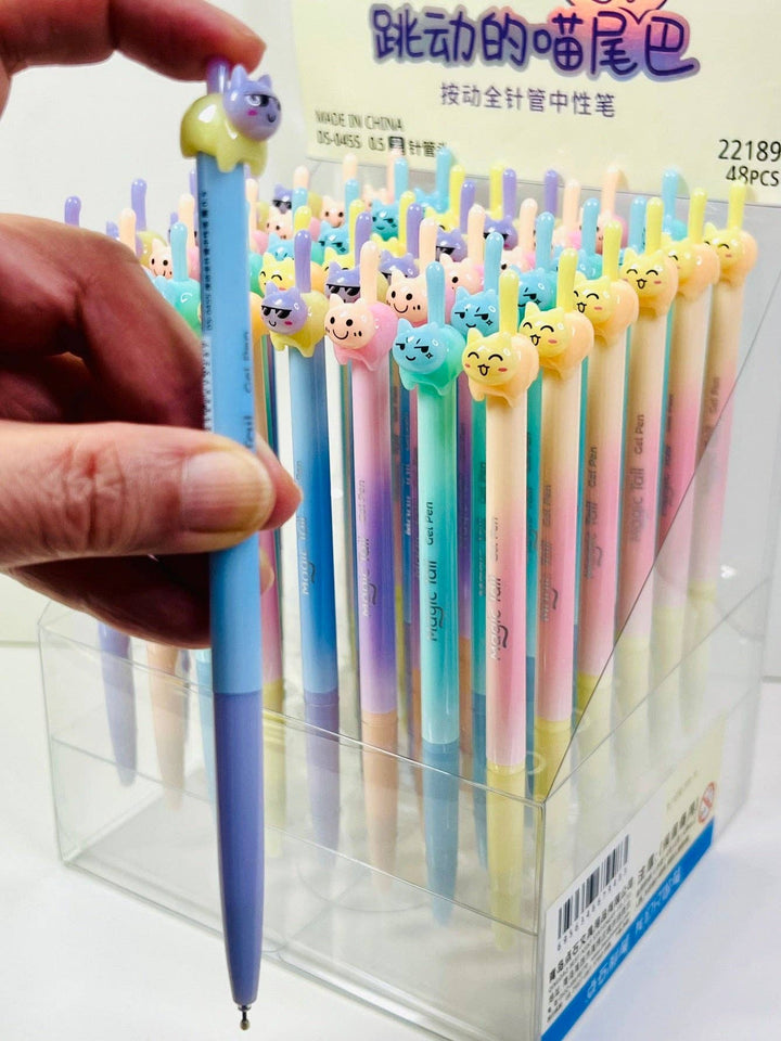 BCmini Paper Cat Tail Colors Gel Pen